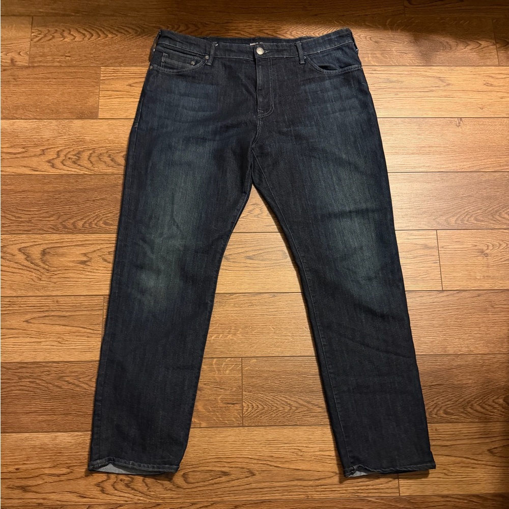 Mavi Men's Matt Relaxed Fit Straight Leg Dark Wash Denim Jeans 40x32